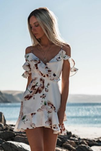 Floral Print Ruffle Tank Mini Cami Dress