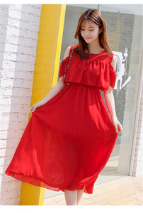 Off The Shoulder High Waist Strapless Long Dress