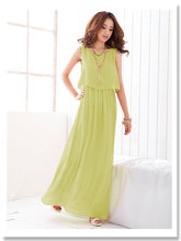 2018 Brand Women Boho Maxi Dress Chiffon Sleeveless Summer vestidos Beach Casual Maxi Dress Long Dress Top Party Sundress S-XXXL