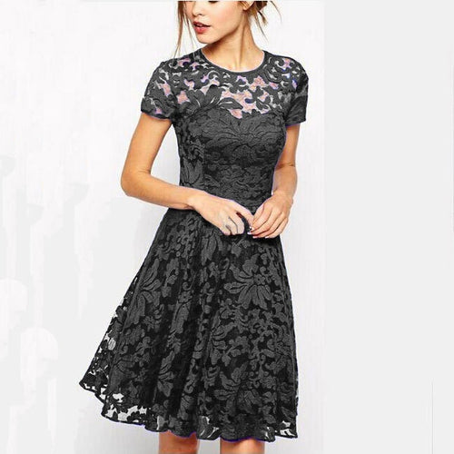 Hallow Out Lace Dresses Sexy Princess Dresses Slim Summer Dresses For Women