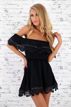 Sexy Slash Neck Vintage Sweet Lace Dress