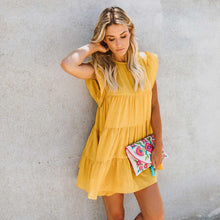 Short Sleeve O-Neck Loose Dress