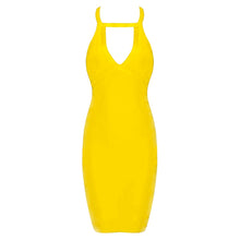 Sleeveless Halter Neck Bodycon Dress