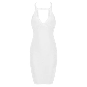 Sleeveless Halter Neck Bodycon Dress