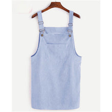 Retro Corduroy Dresses Casual Loose Dress Overall