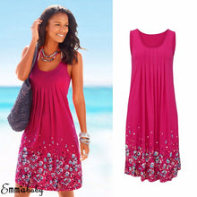 Floral Print Sleeveless Mini Dress