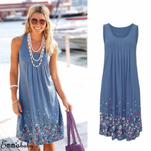 Floral Print Sleeveless Mini Dress