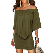 Slash Neck Off Shoulder Dress