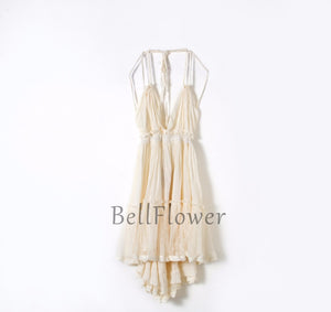 Sexy Backless Shoulder Strap Mini Dress