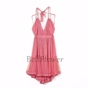 Sexy Backless Shoulder Strap Mini Dress