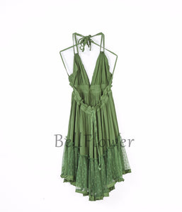 Sexy Backless Shoulder Strap Mini Dress