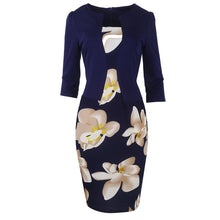 Floral Print Elegant Pencil Dress