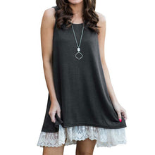 O Neck Sleeveless Casual Straight Dress
