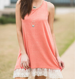 O Neck Sleeveless Casual Straight Dress