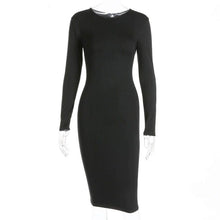 Short Sleeve Knee Length Bodycon Dress