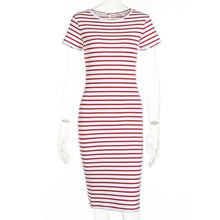 Short Sleeve Knee Length Bodycon Dress
