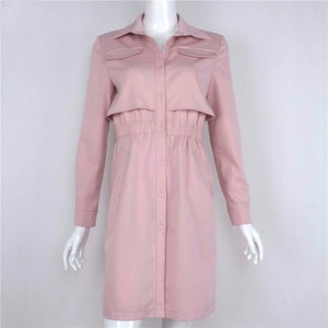 Coat Dress With Front Button