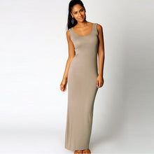 O-neck Sleeveless Slim Dresses For Women