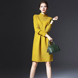 Casual Long Sleeve Sweater Dress