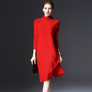 Casual Long Sleeve Sweater Dress
