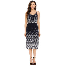 Floral Print High Waist Midi Cami Dress