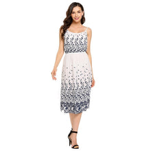 Floral Print High Waist Midi Cami Dress