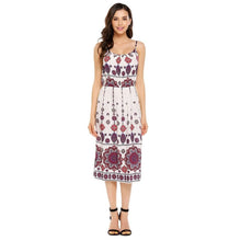 Floral Print High Waist Midi Cami Dress