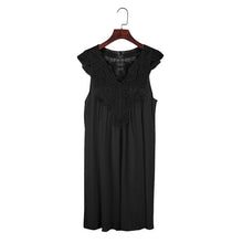 Lace V Neck Sleeveless Straight Mini Dress