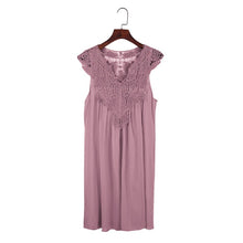 Lace V Neck Sleeveless Straight Mini Dress
