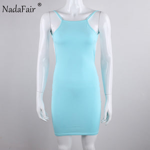 Spaghetti Strap Backless Bodycon Dress