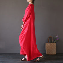 Long Sleeve O Neck Casual Pluz Size Dress