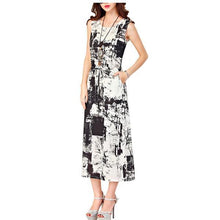 Sleeveless O Neck Casual Straight Long Dress