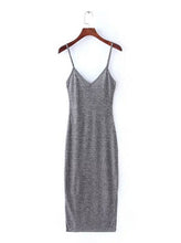 Sexy Side Slit Camisole Midi Dress