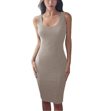 Sexy Sleeveless Knitted Tank Dress