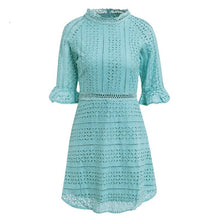 Half Sleeve Lace Mini Dress