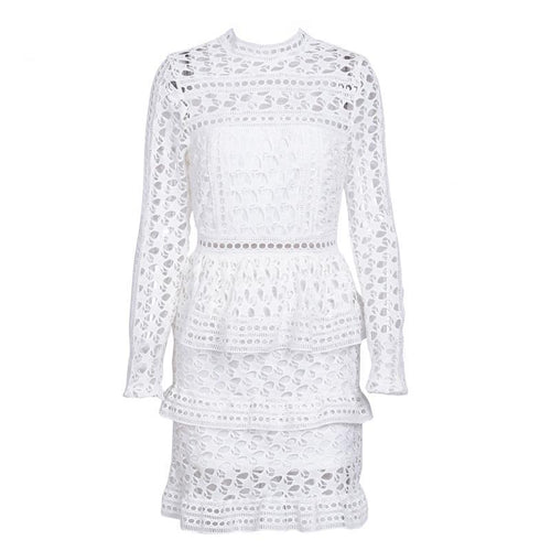 Elegant Long Sleeve Mini Dress