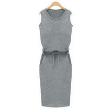 Sexy Sleeveless Slim Fit Cotton Dress