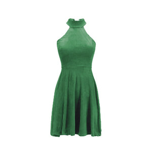 Hollow Out Halter Party Mini Dress