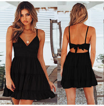 Sexy Backless Lace Mini Dress