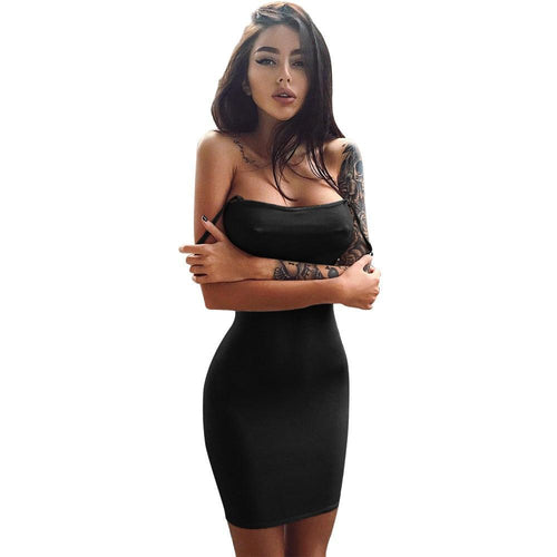 Strapless Sheath Mini Dress
