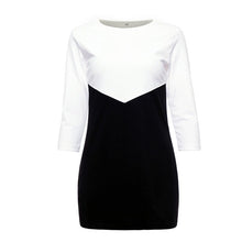 Casual Three Quarter Sleeve Mini Dress