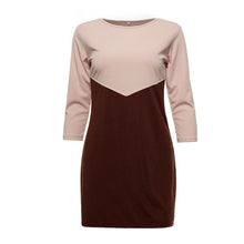 Casual Three Quarter Sleeve Mini Dress