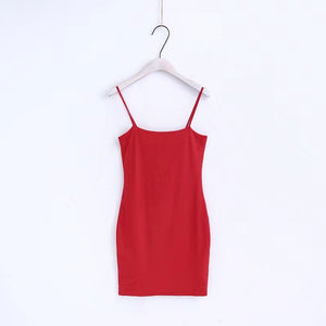Basic Slip On Bodycon Cami Dress