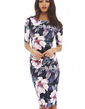 Floral Print Business Casual Dress