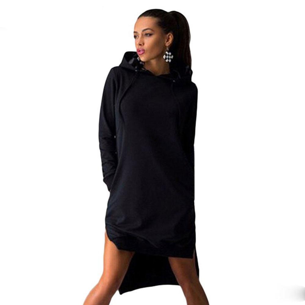 Casual Long Hoodie Dress