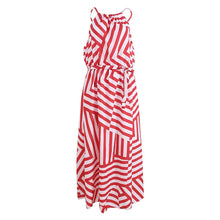 Sleeveless High Waist Long Maxi Dress With Belt