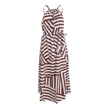 Sleeveless High Waist Long Maxi Dress With Belt