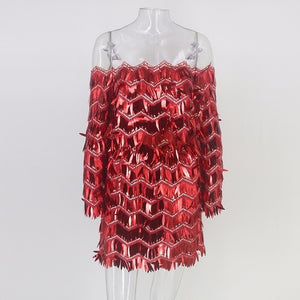 Short Strapless Sequin Night Dresses