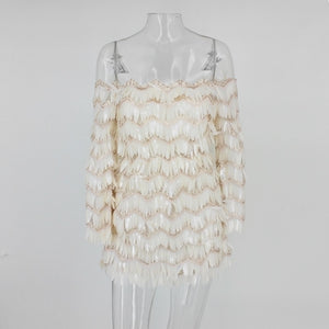 Short Strapless Sequin Night Dresses