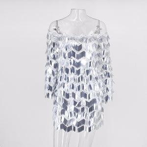 Short Strapless Sequin Night Dresses